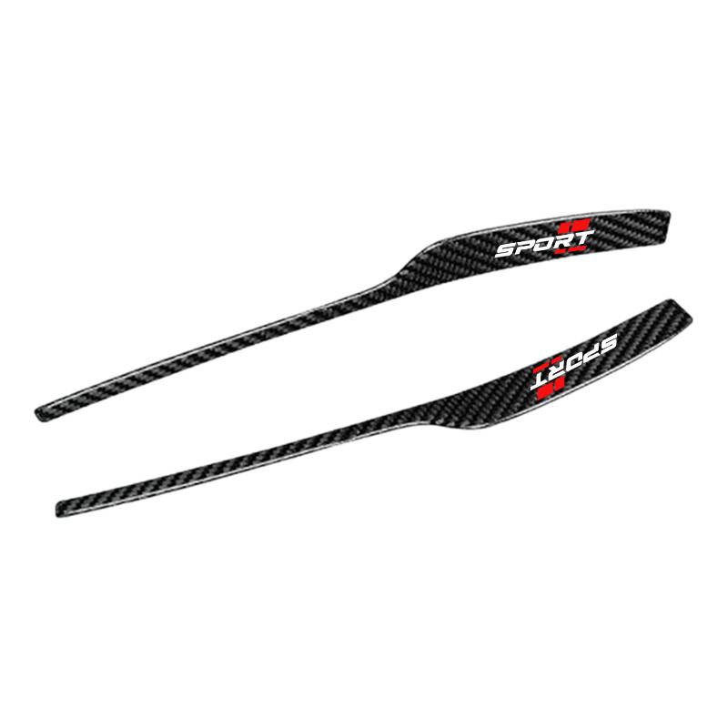 TEMU 2-pack Compatible For A6l/a7/a8l Carbon Fiber Rearview Mirror Anti-collision Strip - , Mirror Protectors To Enhance Appearance & Vehicle (new A6l/a7/a8l Models)