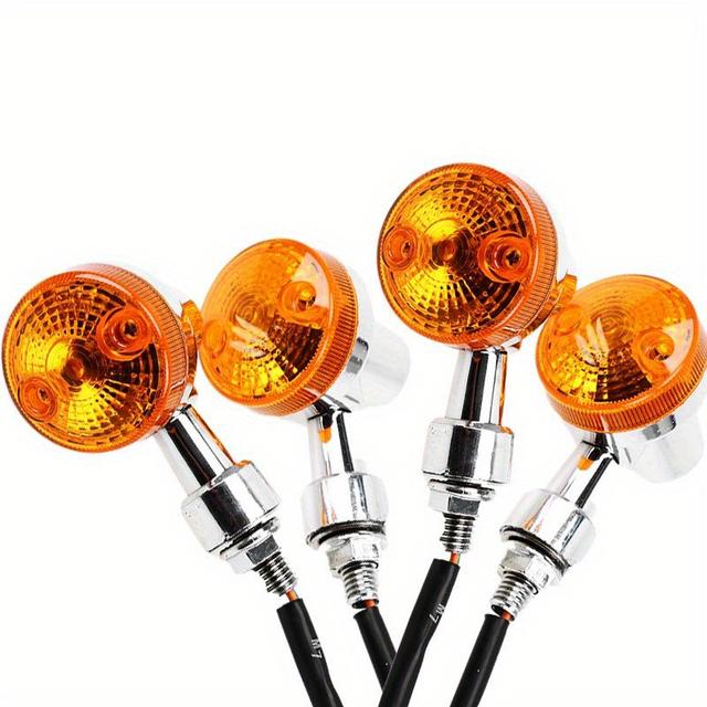 TEMU 4pcs Motorcycle Turn Lights For , , For , Kawasaki - 12v, Front & Rear, High Quality, Durable, , Compatible With Motorcycles