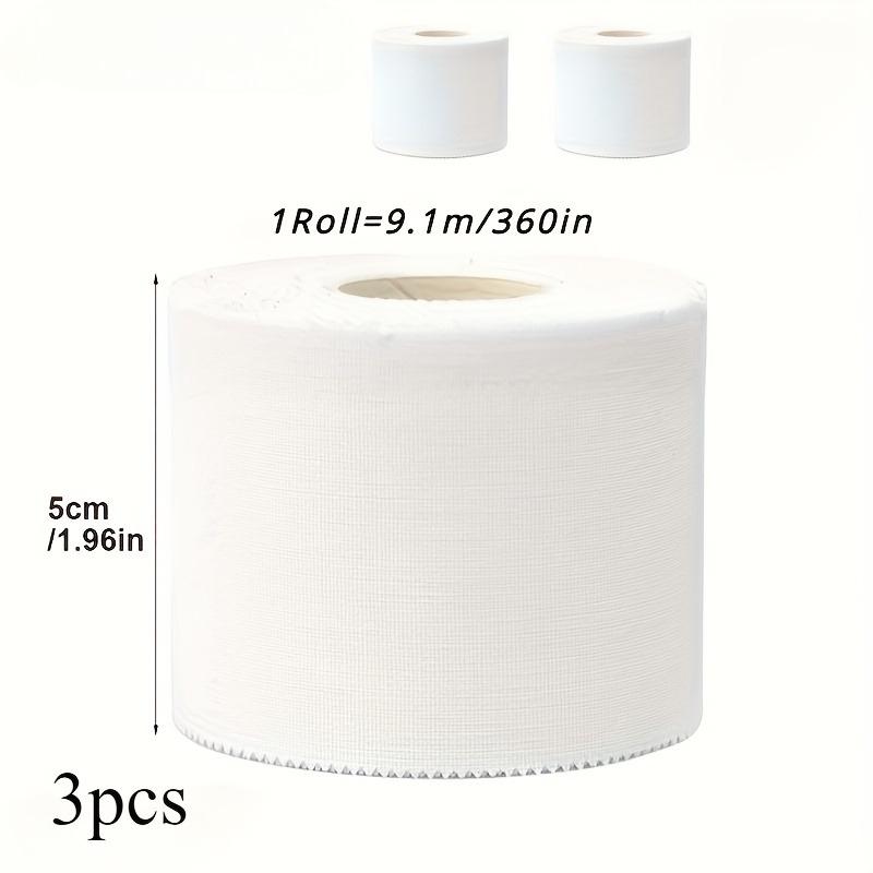 TEMU 3pcs Sports White Tape | Strong Adhesive, Easy To Tear Packaging, Suitable For Sports Occasions