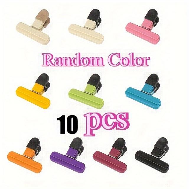 TEMU Heavy-duty Plastic Bag Sealing Clips- Assorted Colors, Coffee& Potato Bags, Kitchen Essentials