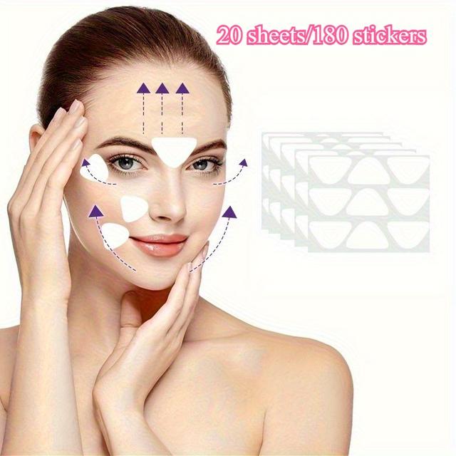 TEMU 180pcs Of Forehead Patches Designed For Forehead And Smile Lines, Providing A Safe Skincare Option