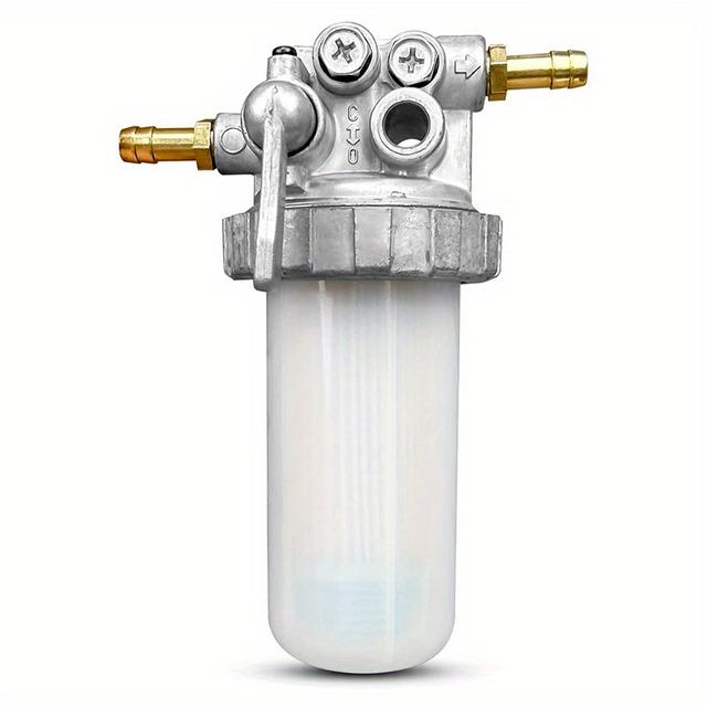 TEMU de valve de filtre à compatible avec les modèles de tracteur Yanmar YMG2000, YMG1800 et diverses autres séries (724160-55200) - Filtre à en aluminium haute efficacité avec connecteurs en laiton