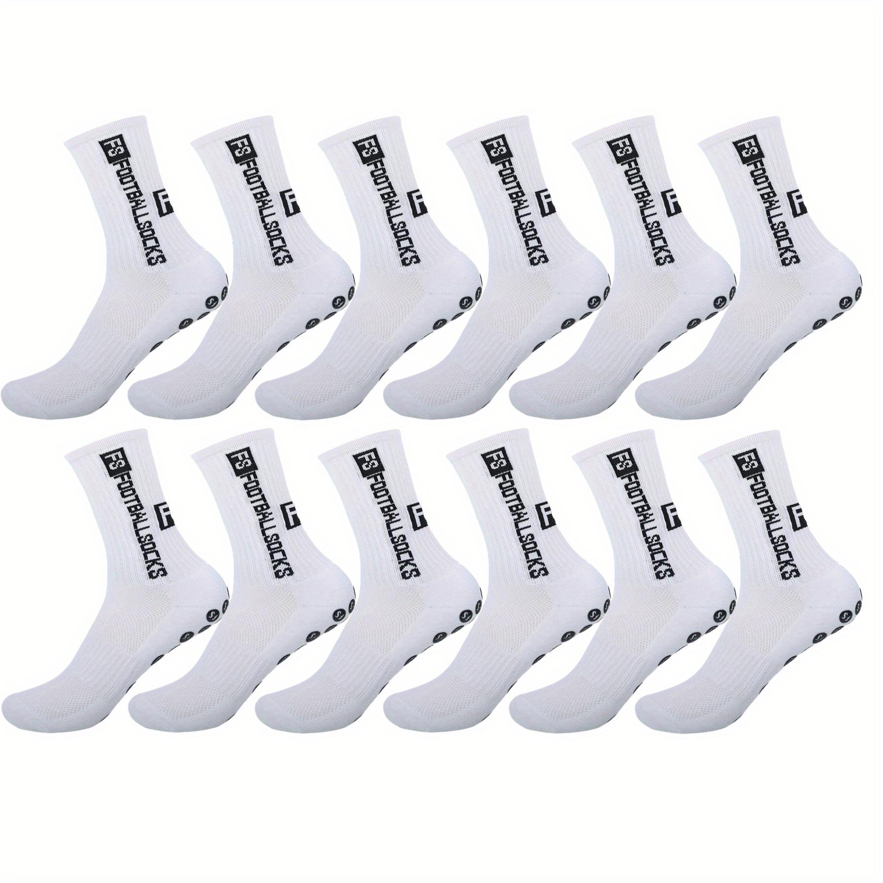 TEMU 3/6/12pairs Men Women Non Slip Grip Socks Sport Football Basketball Baseball Soccer Cycling Running Hiking Tennis Skateboard Towel Bottom Breathable Shockproof Professional Exercise Athletic