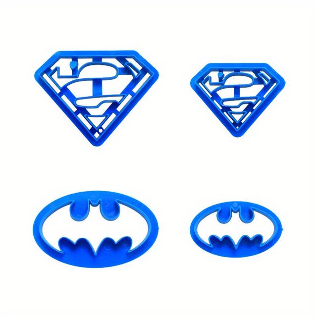 TEMU League Batman And Superman Cookie Cutter, Home Baking Tool