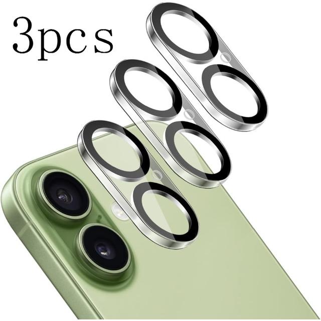 TEMU [3-pack] Simple Camera Lens Screen Protector For Iphone 17 6.3-inch 2025, 9h Hardness Clear Hd Protection Tempered Glass Protector