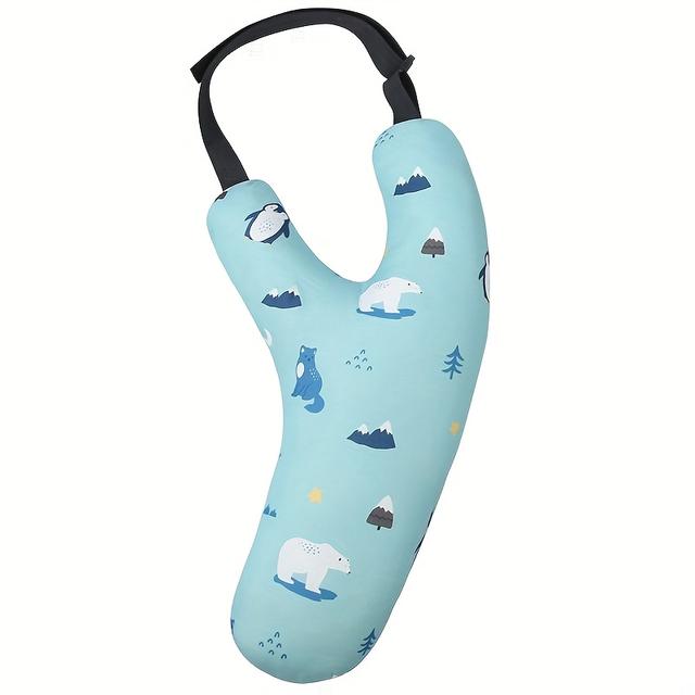TEMU Almohada de árbol para dormir , almohada para cinturón de seguridad, almohada en forma de Y, artefacto para dormir , reposacabezas para dormir en el asiento trasero con hebilla