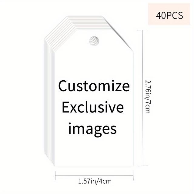 TEMU 40\80\120pcs, Customized Gift Cards, Personalized Pictures, Party Gift Tags, Customized Party Decorations, Ideal Gifts For Anniversaries, Graduations, Weddings, Business/work/office