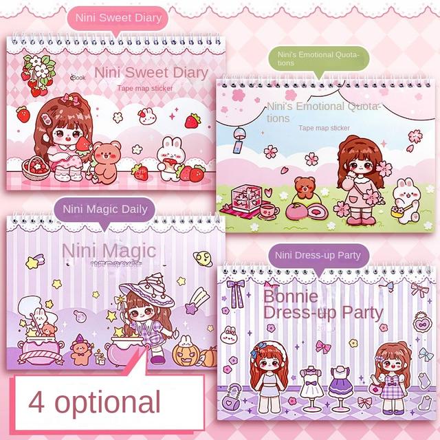 TEMU 1 Book Of 1000 High-value Coil Stickers For Planners And Washi Tape, Material Sticker Book, Book, Planner Decoration Stickers, Back-to-school Gift, Graduation Gift, Birthday Gift