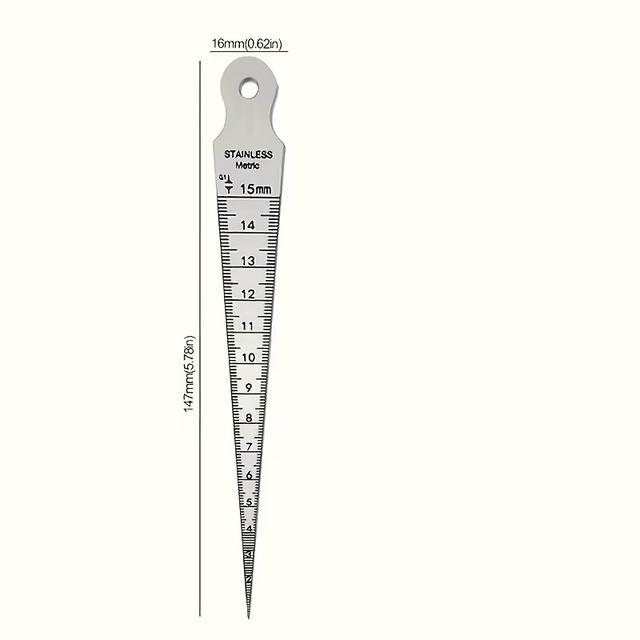 TEMU 1 ks Vysoce přesný kuželový měřák s otvorem 0,15 mm