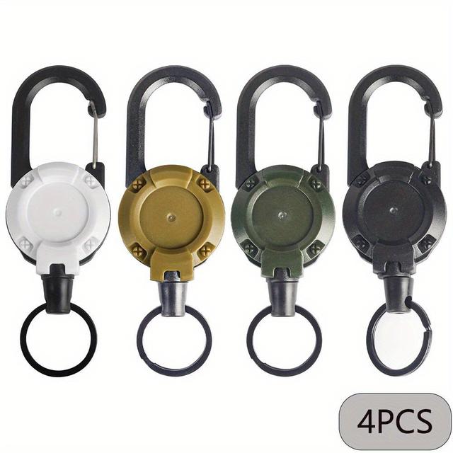 TEMU 2d 4pcs Of Storage Clips With Carabiner Keychains