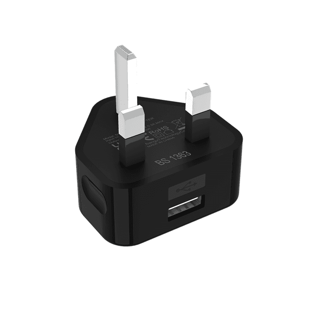 TEMU 5v2a Usb Plug Charger, Uk Power Supply, 10w Usb-a Wall Charger For Mobile Phones -