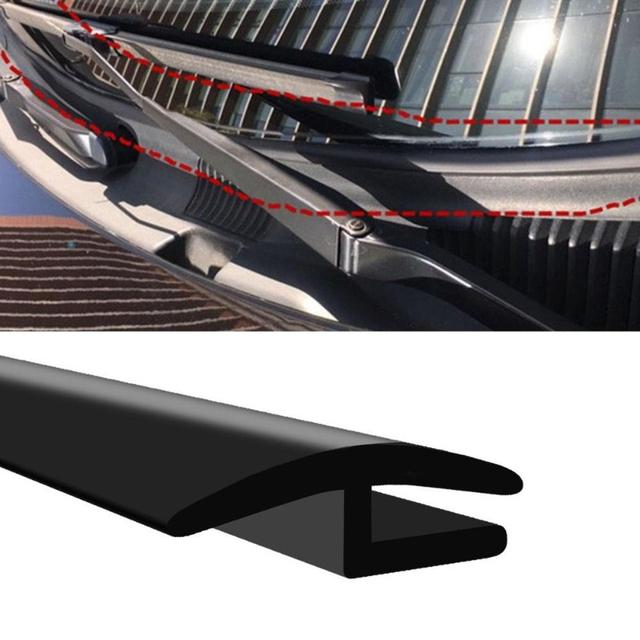 TEMU H-shaped Contour Car Windshield Cover Rubber Seal Strip, Rubber Automotive Weatherstrip, Noise Reduction Design, Suitable For Sedans Trucks Suvs, 1.7m/5.6ft Length, Front And Rear Windshield Seal