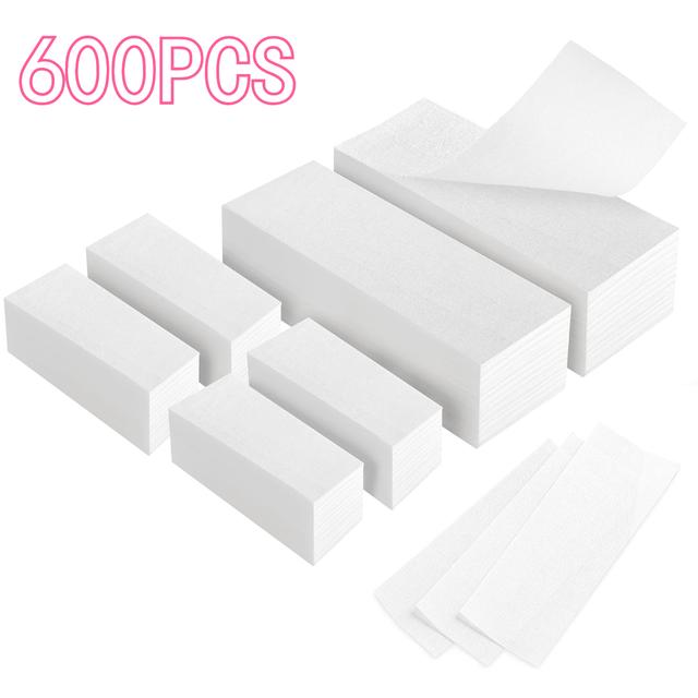 TEMU 600pcs Of Professional Hair Removal Supplies, Including Nonwoven Epilator Strips For Women, Designed For Smooth Shaving And Waxing Of Legs