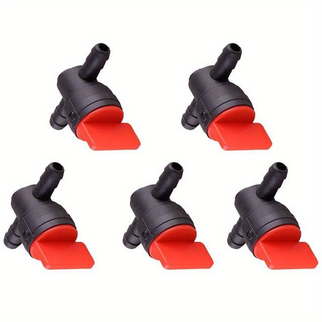 TEMU Set Of 5 Inline Fuel Tap Switches For Motorcycles, Quads, Atvs, And Cars, Designed To Control Fuel Flow, Without Battery