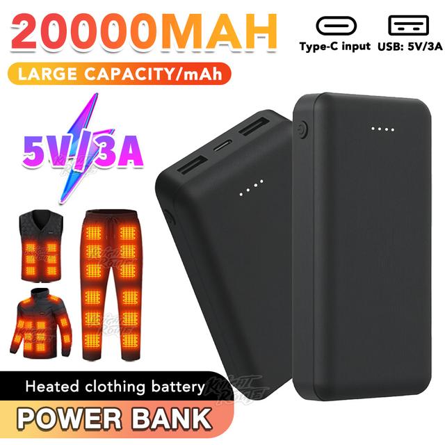 TEMU 5v/3a Power Bank Portable Usb Charger Fast Charging External Battery Pack For Heating Jacket Vest Clothing Equipment,tablet Battery