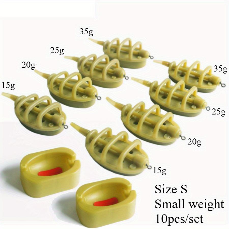 TEMU 10pcs/set Feeder Fishing Bait Trap