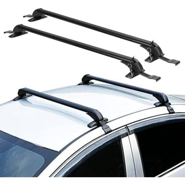TEMU Barras universales para portaequipajes de techo, barras para portaequipajes de kayak, compatibles con coches de 4 o 5 puertas, se montan únicamente en el techo