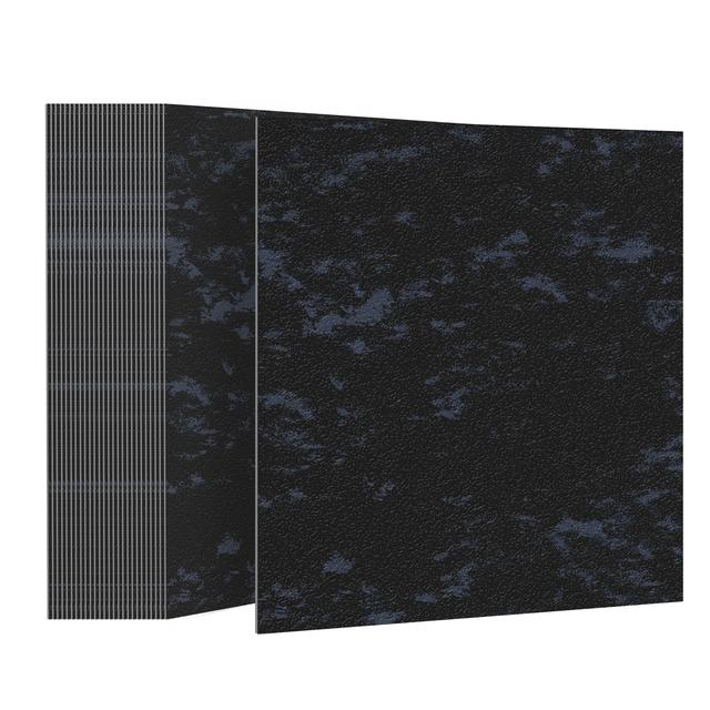 TEMU 27 Fliesen/5,02 m² PVC Selbstklebende Bodenbeläge | Vinyl Rutschfeste Fliesen, Wasserdicht für Badezimmer, Schlafzimmer, Wohnzimmer, Küche, 30 cm x 30 cm, Schwarzes Marmor - Hengmei