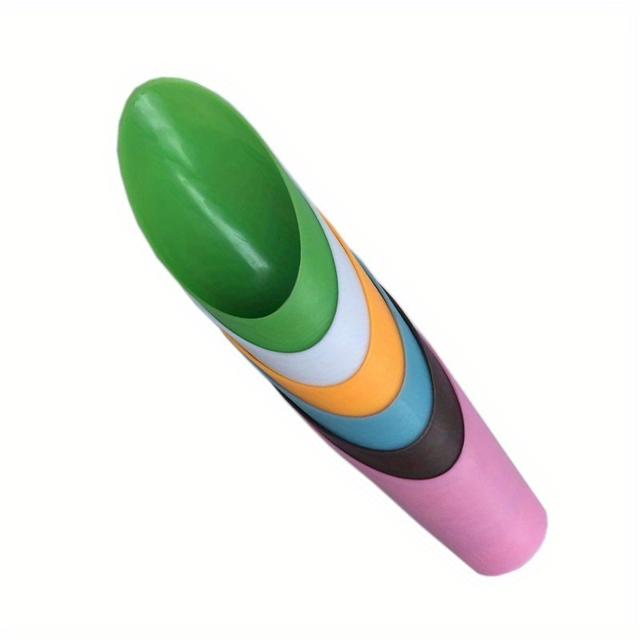 TEMU Pět různých barevných odolných plastových kbelíků, lopatek, květináčů s kulatými rukojeťmi, půdní kelímky, nádobky na sukulenty, lopatky na zeminy a zahradní vybavení.