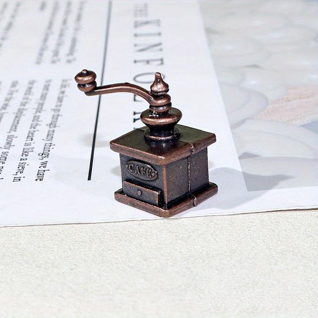 TEMU . Miniatur Vintage Kaffeemühle, Mini-Modell Maßstab Modell für Kreative Handwerksarbeiten, Heimdekoration Zubehör, Mikrolandschaft, DIY Dekorationsartikel Geschenk