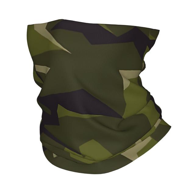 TEMU Men's Neck Gaiter With Digital Camouflage Pattern, Suitable For Summer Use As A Face Scarf Or Bandana For Men And Women.