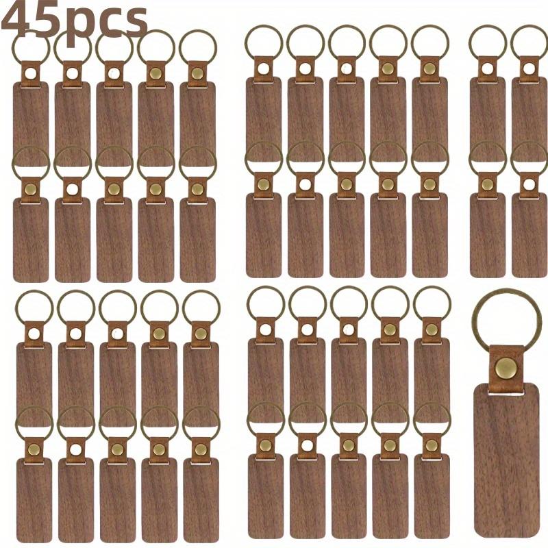 TEMU Customized25/ 15/ 35/ 45pcs Wooden Keyring Crafts And Gift Party Gift Keychain Bags, Best Gifts For Holiday Anniversary Wedding