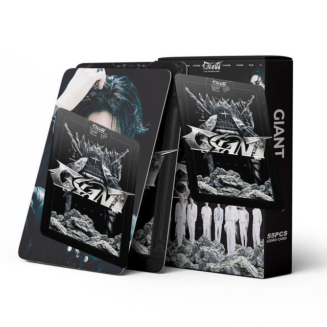 TEMU 55pcs/set, Kpop Stray Giant Supports Lomo Card, Collects Album Photo Cards, And Gives Cool Gifts To Fans