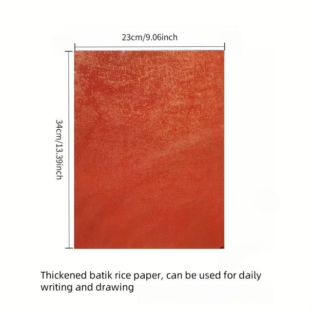 TEMU 20pcs Thickened Batik Art Xuan Paper, Semi-ripe Xuan Paper, Ten Colors Pearlescent Paper, Semi-finished Calligraphy, Brush Calligraphy Works And Diy Handicraft Special Paper