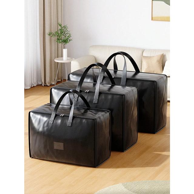 TEMU 【1個】高耐久 大容量 折りたたみ式 衣類収納バッグ 頑丈なハンドル＆付きコンパートメント - 衣類、コート、パンツ、、キルト用の丈夫なポリエステル製 - クローゼット、寝室、寮に最適な省スペース設計