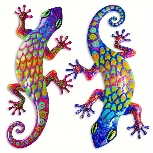 TEMU 2pcs Set Of Colorful Acrylic Wall Decorations - Indoor/outdoor Decor With Vibrant Sculptures, For Garden, Patio, Living Room, Mother's Day, Easter, Thanksgiving, Christmas, Graduation Gift