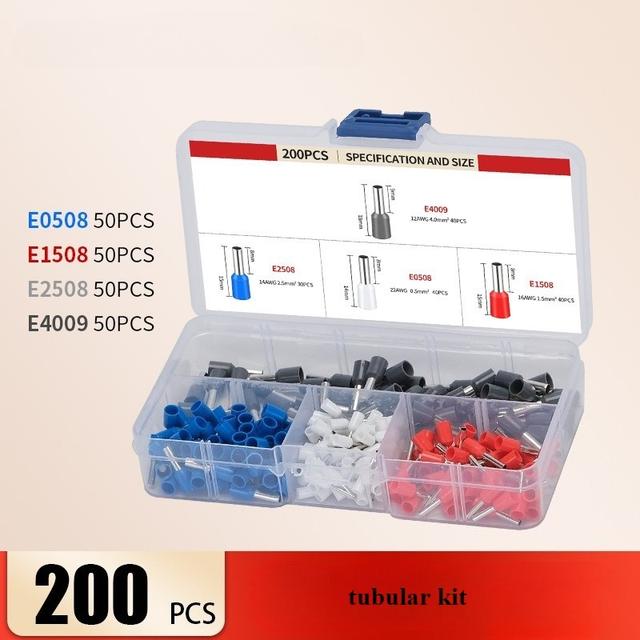 TEMU Overcurrent Ring Pressing Tool Set, Wire Connectors, Insulated Ve Tubular Pressing Terminals, Ratchet Pressing Tool Set, Pressing Clamp Set Hsc8 6-4a