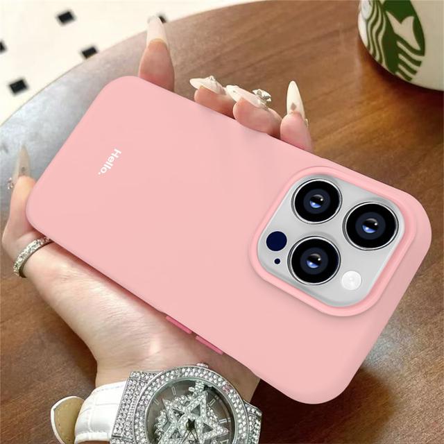 TEMU Funda para Teléfono - Funda Elegante con Letra "Hello" para Xiaomi 14T Poco F7 Ultra X3 NFC X5 K70E X6 Pro 17 Max 15T M7 F5 en en 1 TPU Cubierta Suave