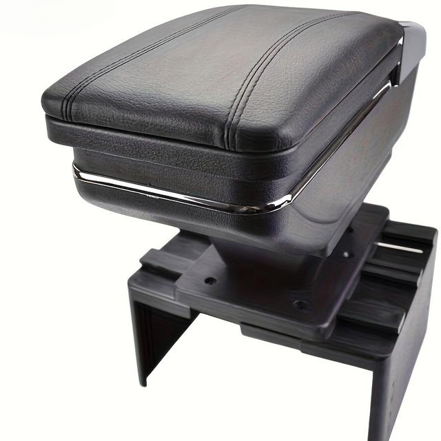 TEMU For Fiat Car Armrest Storage Box With Rotatable Center Console & Slide-out Top Cover - Abs Dashboard Unit For , Palio, 500, , , Linea, Tipo, , ( Armrest Compatible)