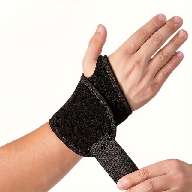 TEMU 8cm Breathable Wrist Support | Dual-hand Lock System & Thumb Hole - 3s Adjust Gym/ As Pictured Fit