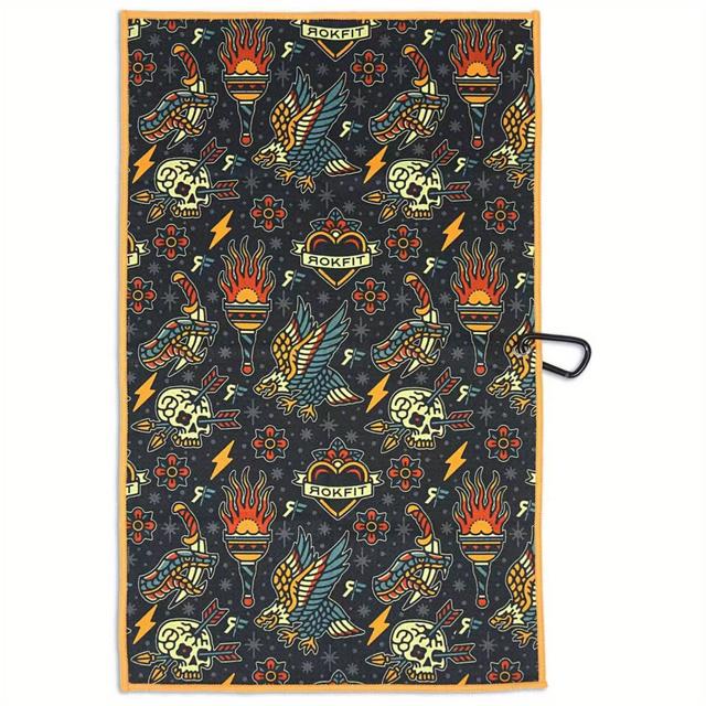 TEMU 고품질 극세사 골프 타월, 16''X24'' 사이즈, 빠른 세척을 위한 뛰어난 흡수력과 빠른 건조, 세탁기 사용 가능, 골프 가방에 적합, 남녀 모두를 위한 독특한 선물 옵션. - 블루