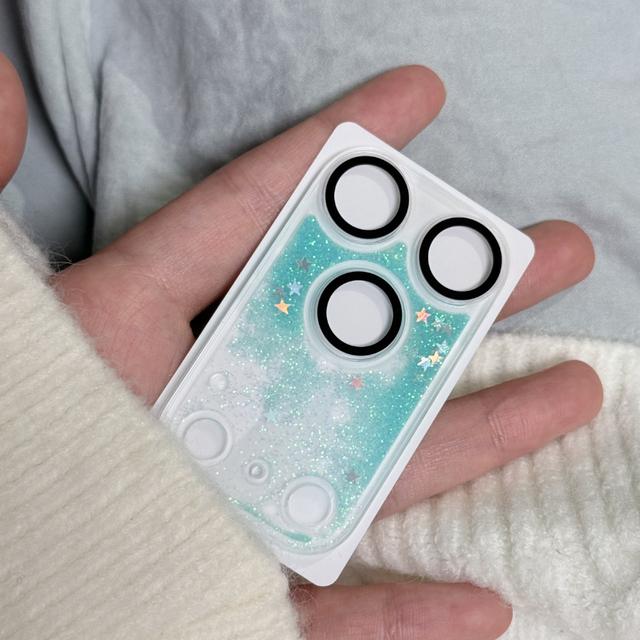 TEMU 1-Pack Mejor Valor Película Protectora de Lente de Arena Móvil para iPhone 17 Pro/17 Pro Max, Protector de Lente de Arena , , Protector de Lente de Teléfono de Moda, Regalo Ideal para Navidad