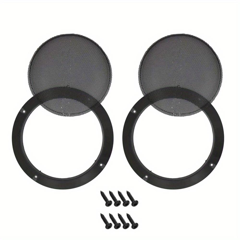 TEMU 2pcs 6.5" Car Speaker Dj Grill Cover Steel Mesh Woofer Subwoofer Protector New