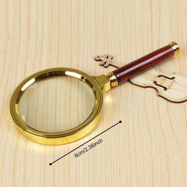 TEMU 1 Metal Magnifying Glass, 50x Hd Handheld Magnifying Glass, Suitable For Reading, Scientific Experiments, Sunlight Ignition And Jewelry/insect/plant Observation