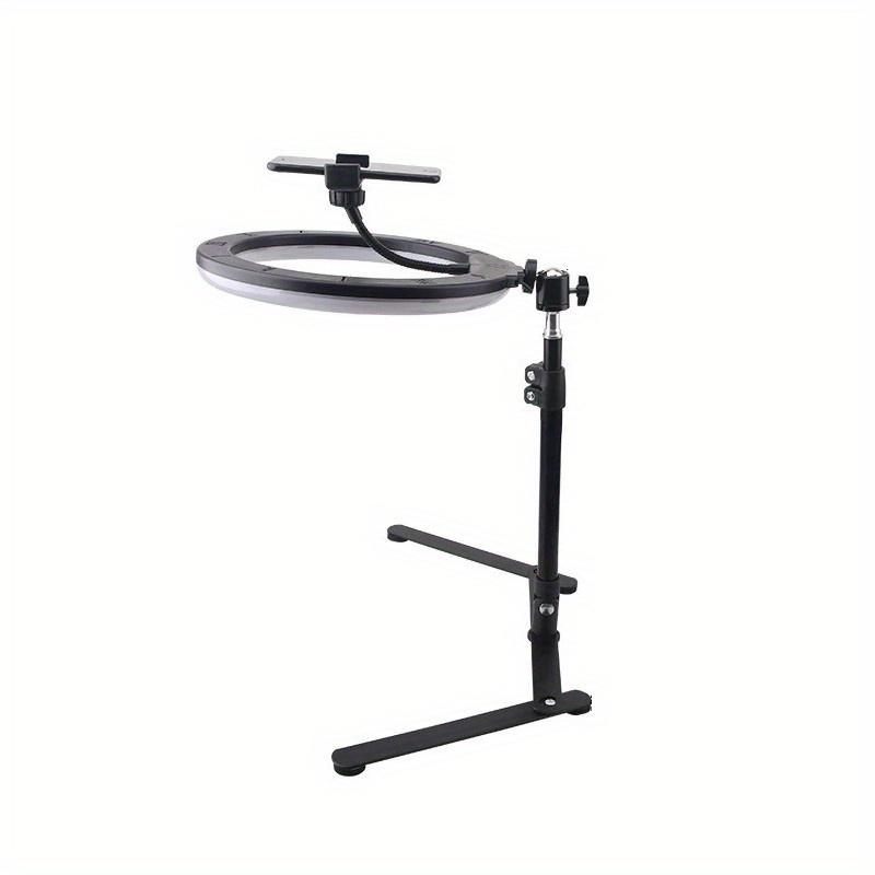 TEMU Mobile Phone Shooting Stand Desktop Overhead Light, 360 Degree Rotation, Suitable For Nail Art, Food, Crafts, Selfies, Video Recording, Live Streaming, Painting And Other Occasions