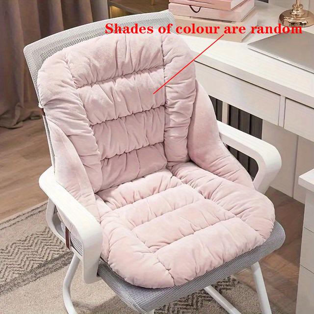 TEMU Office Furniture Cushion, Seat Pad For Office Chair Soft Padding Thickened Computer Desk Stool Mat Lovely Classroom Bench Cover Suitable For Home & School Comfortable Butt Support