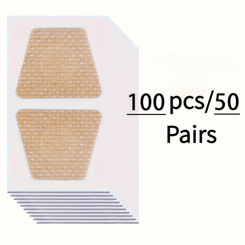 TEMU 100 Oil Nail Patches - Soft And , Ideal For Toenails - Easy To Apply And Durable, Featuring Matching Light Beige Patches For A Flawless Look