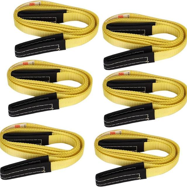 TEMU Flache Gurtband-Straps mit verstärkten – Vielseitige Hochleistungs-Stützgurte 6 Stück, 7,84 ft / 239 cm