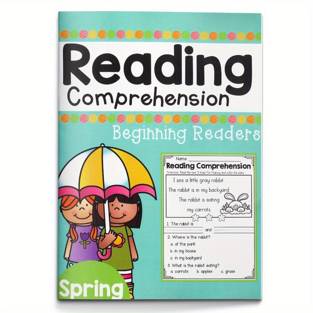 TEMU Read, Understand & Color – A Fun Comprehension Workbook For Kids With Short Stories, Simple Questions, And Picture Coloring To Strengthen Early Reading And Language Skills