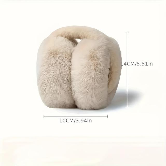 TEMU Cozy Plush Earmuffs, Warm Fuzzy Ear Warmers For Cold Weather