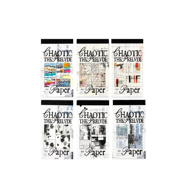 TEMU 240매/6권 차오식 시리즈, 노트북, 스크랩북, 메모 및 알림용 장식 용지에 적합한 빈티지 차오식 패턴 소재