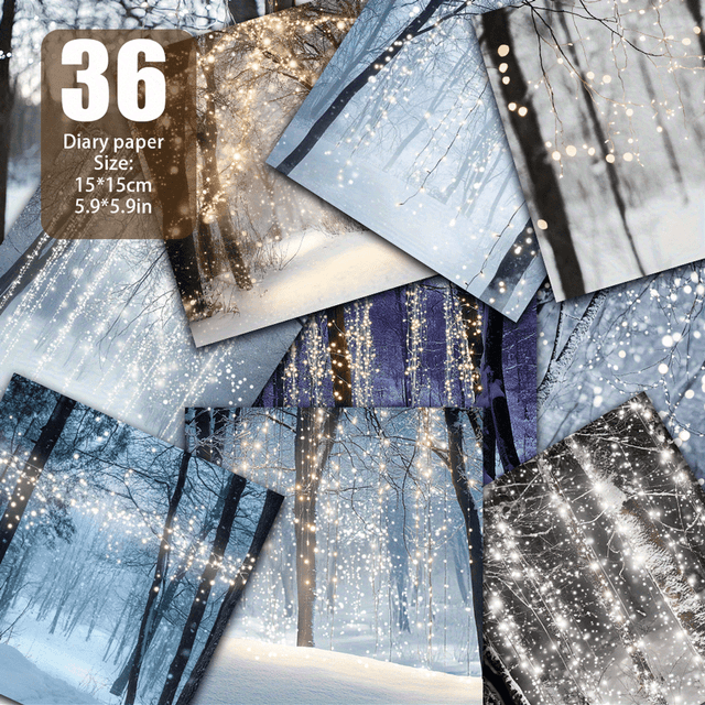 TEMU Dreamlike Fairy Lights In The - Sparkling Snowflakes , With Soft And Silvery Flickering On , A And Mysterious Winter . Exquisite Light Strings Stars Scattere