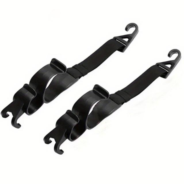 TEMU Versatile Hook For The Back Seat Of A Car, Designed To Hang Items Like Umbrellas And Provide Storage Space On The Seat Back