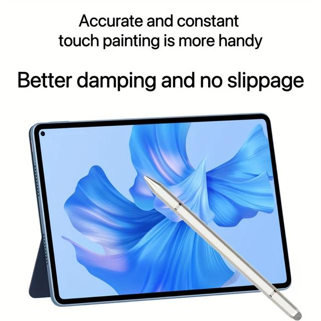 TEMU A Magnetic Capacitive Stylus Compatible With And Devices, Requiring No Batteries, Offering For Precise Writing And Drawing, With A Non-slip Grip.