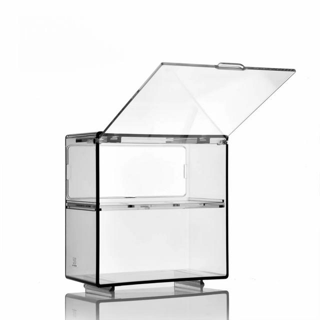 TEMU 1pc, Dual-layer Display Cases For Collectibles, Clear And Stackable Storage Box, Store Alloy Models, Dolls, Collectibles And Items, Home Storage& Organizing Toys