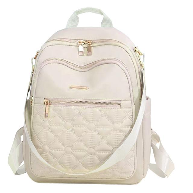 TEMU Mochila de Nylon Suave para Mujer con Correas Ajustables y Bolsillos Prácticos - Bolso de Viaje Ligero y Duradero con Cierre de Cremallera, Mochila Versátil para a Día, Adecuada para Todas